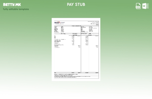 Модерен стил на BCD Travel India шаблон за уплатница